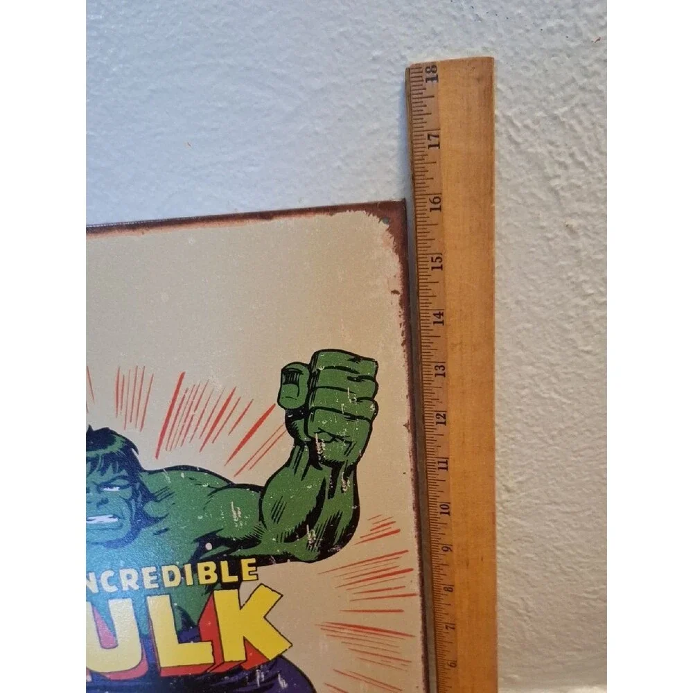 Marvel The Incredible Hulk Retro Wall Art Sign - Metal